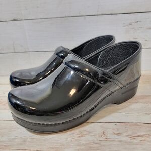 Dansko Professional clogs in black patent leather
